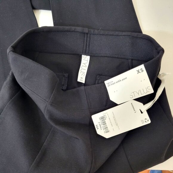 Stylus High Rise Slit Front Ankle Pants Women's Size XS NWT - Picture 5 of 5